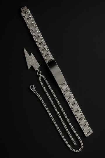 Set of Pendant Silver | Necklace and Bracelet